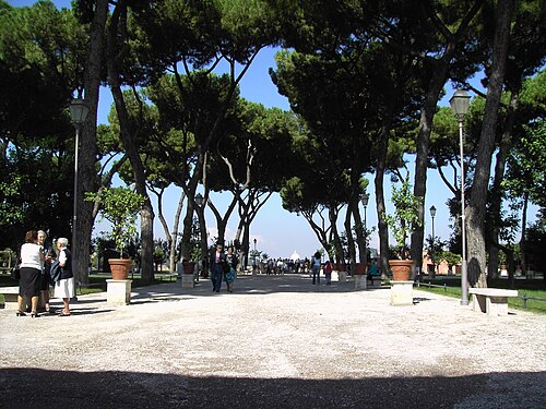 The Giardino degli Aranci on the Aventine Hill in Rome.
